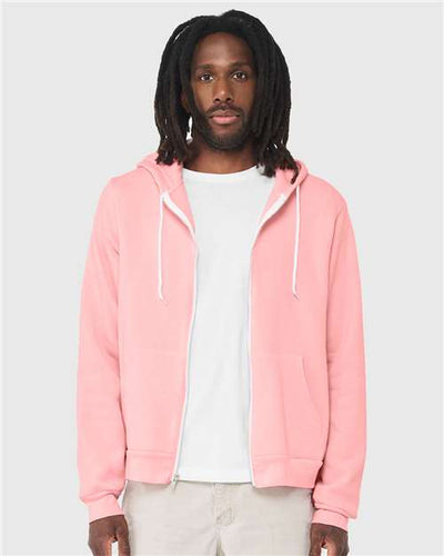 3739 Sponge Fleece Full-Zip Hoodie - Pink