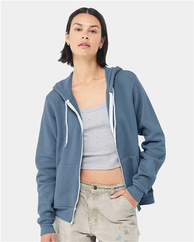 3739 Sponge Fleece Full-Zip Hoodie - Steel Blue