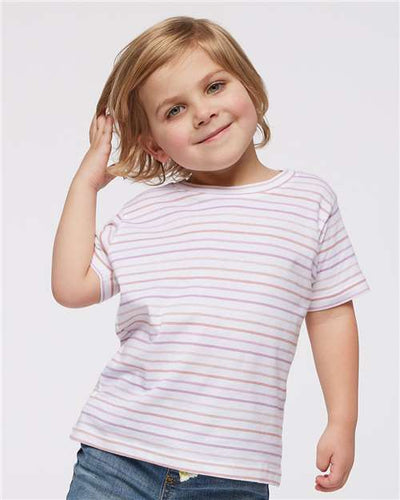 3321 Toddler Fine Jersey Tee - Lilac Stripe