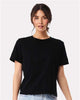 6110 Women's 6 oz Heavyweight Tee - Black