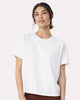6110 Women's 6 oz Heavyweight Tee - White