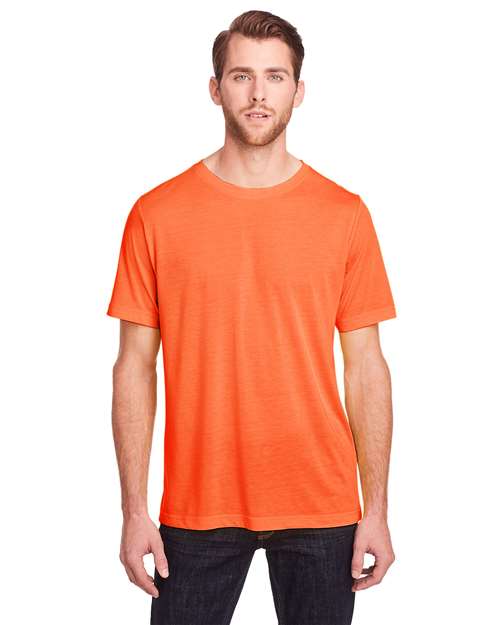 CE111 Unisex Fusion ChromaSoft™ Performance T-Shirt - Campus Orange