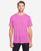 CE111 Unisex Fusion ChromaSoft™ Performance T-Shirt - Charity Pink
