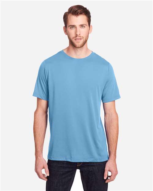 CE111 Unisex Fusion ChromaSoft™ Performance T-Shirt - Columbia Blue
