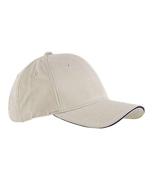 BX004 Brushed Twill Sandwich Cap