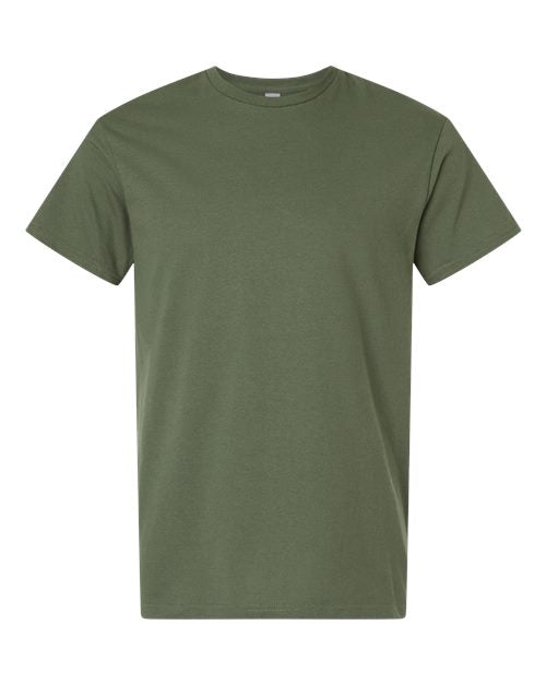 Gildan Unisex Light Cotton T-Shirt 3000 - Military Green