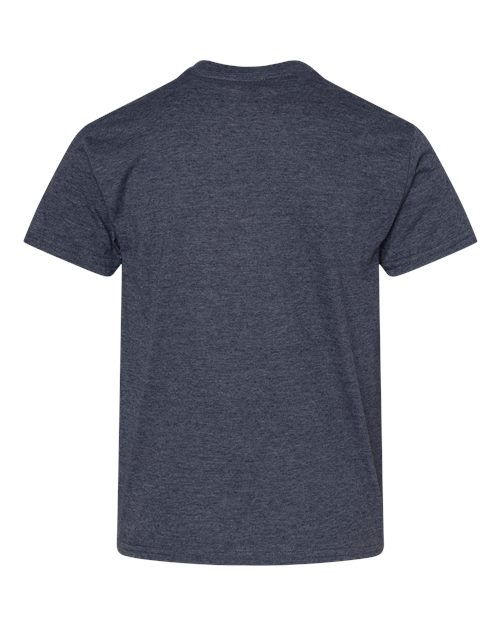 Gildan Youth Light Cotton T-Shirt 3000B - Heather Navy