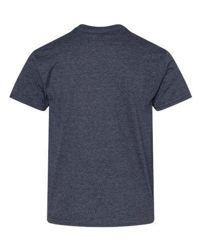 Gildan Youth Light Cotton T-Shirt 3000B - Heather Navy
