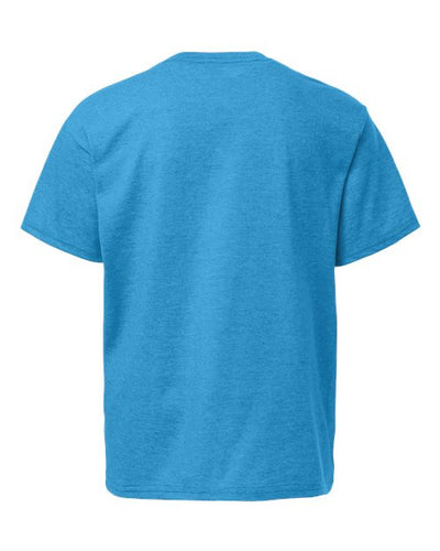 Gildan Youth Light Cotton T-Shirt 3000B - Heather Sapphire