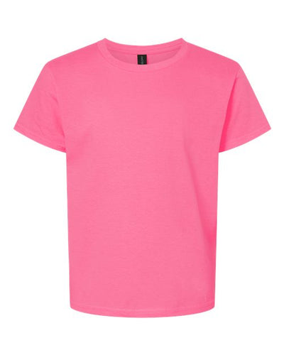 Gildan Youth Light Cotton T-Shirt 3000B - Safety Pink