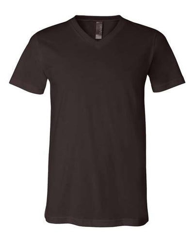3005 Jersey V-Neck Tee - Brown
