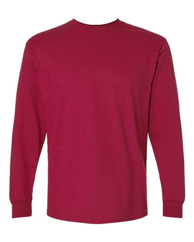 Gildan Unisex Ultra Cotton® Long Sleeve T-Shirt 2400 - Cardinal Red