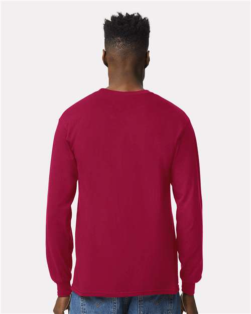 Gildan Unisex Ultra Cotton® Long Sleeve T-Shirt 2400 - Cardinal Red