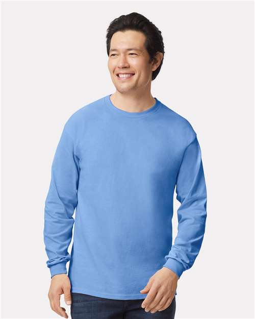 Gildan Unisex Ultra Cotton® Long Sleeve T-Shirt 2400 - Carolina Blue