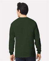 Gildan Unisex Ultra Cotton® Long Sleeve T-Shirt 2400 - Forest Green