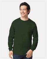 Gildan Unisex Ultra Cotton® Long Sleeve T-Shirt 2400 - Forest Green