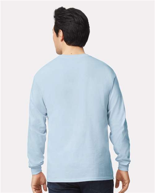Gildan Unisex Ultra Cotton® Long Sleeve T-Shirt 2400 - Light Blue