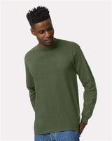Gildan Unisex Ultra Cotton® Long Sleeve T-Shirt 2400 - Military Green