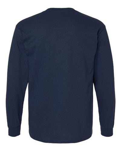 Gildan Unisex Ultra Cotton® Long Sleeve T-Shirt 2400 - Navy