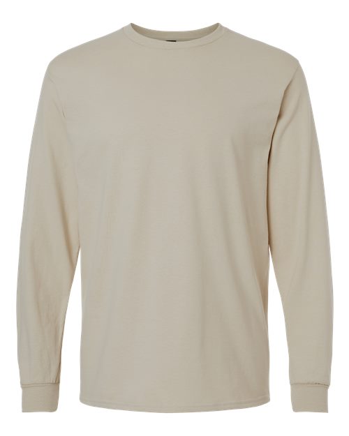 Gildan Unisex Ultra Cotton® Long Sleeve T-Shirt 2400 - Sand