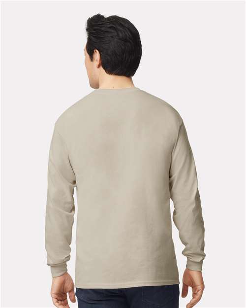 Gildan Unisex Ultra Cotton® Long Sleeve T-Shirt 2400 - Sand