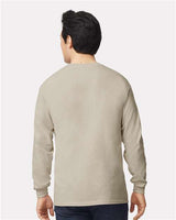 Gildan Unisex Ultra Cotton® Long Sleeve T-Shirt 2400 - Sand