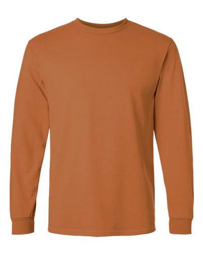 Gildan Unisex Ultra Cotton® Long Sleeve T-Shirt 2400 - Texas Orange