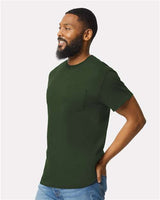 Gildan Unisex Ultra Cotton® Pocket T-Shirt 2300 - Forest Green