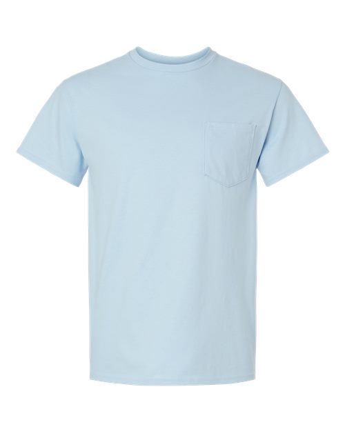 Gildan Unisex Ultra Cotton® Pocket T-Shirt 2300 - Light Blue