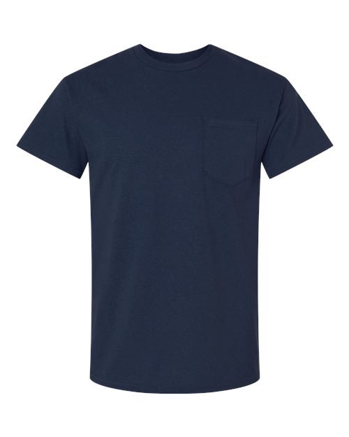Gildan Unisex Ultra Cotton® Pocket T-Shirt 2300 - Navy