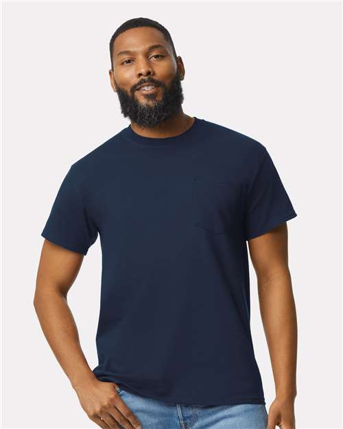 Gildan Unisex Ultra Cotton® Pocket T-Shirt 2300 - Navy