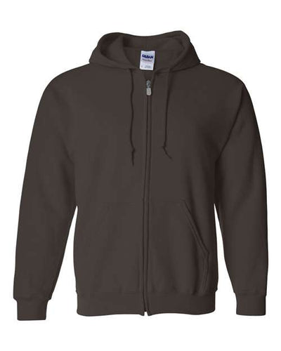 Gildan Unisex Heavy Blend™ Full-Zip Hooded Sweatshirt 18600 - Dark Chocolate