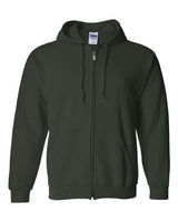 Gildan Unisex Heavy Blend™ Full-Zip Hooded Sweatshirt 18600 - Forest
