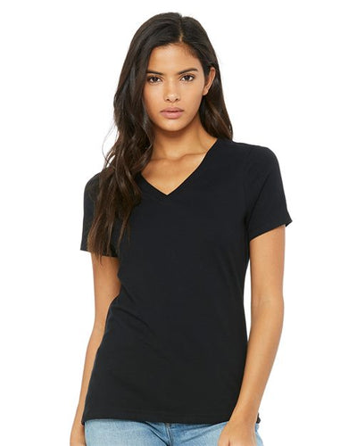 6405 Women’s Relaxed Jersey V-Neck Tee