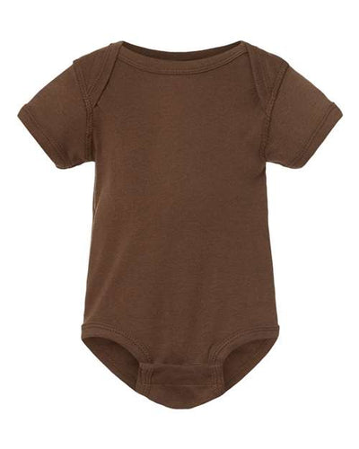 4400 Infant Baby Rib Bodysuit - Brown