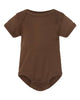 4400 Infant Baby Rib Bodysuit - Brown
