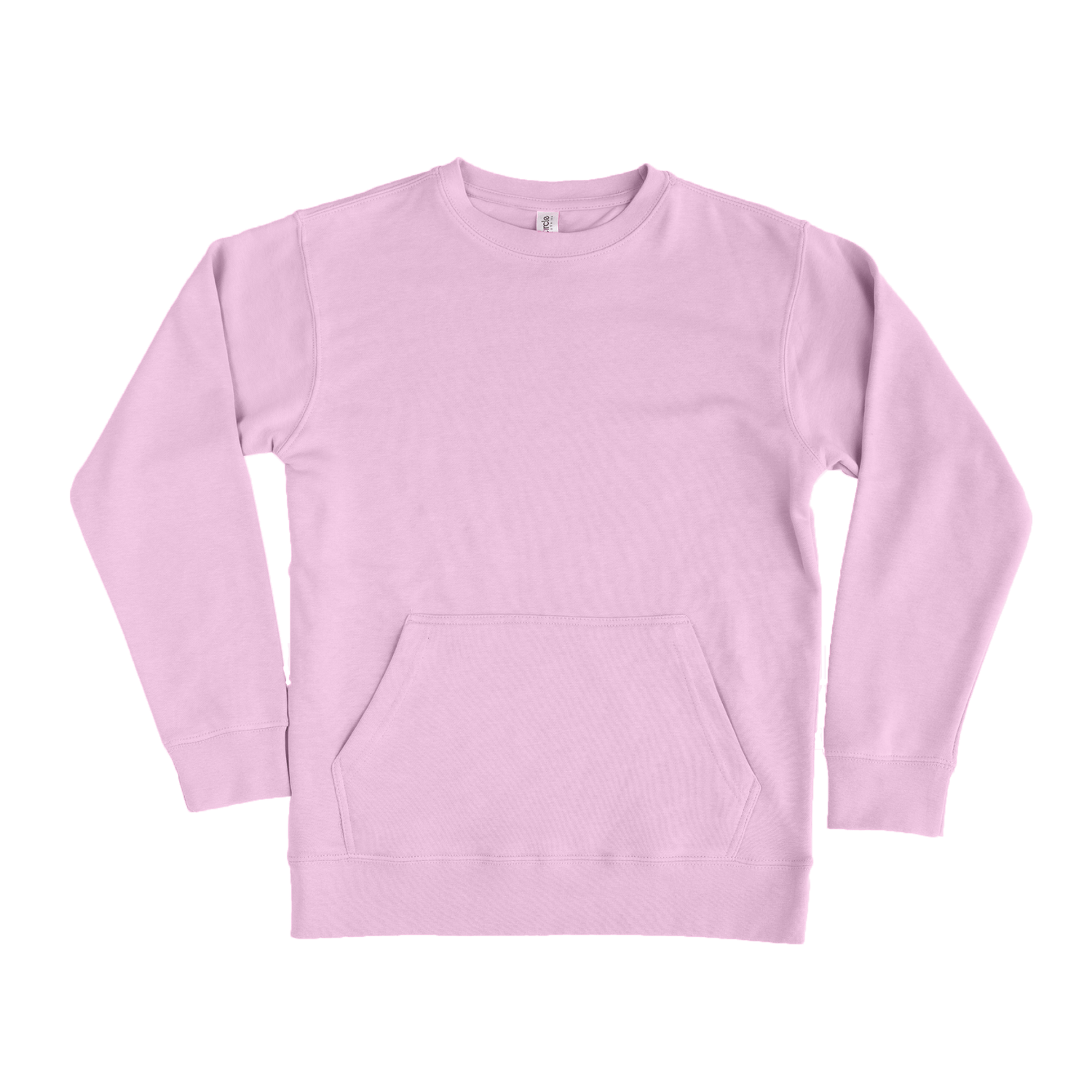 2615 Unisex French Terry Crewneck Sweatshirt with Pocket light pink