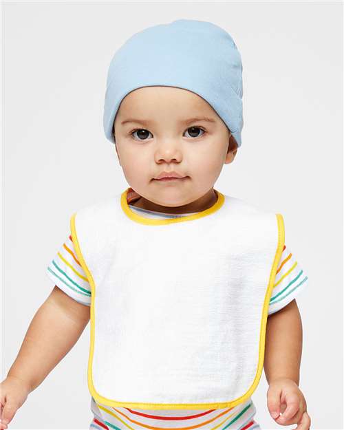 1003R Infant Contrast Trim Terry Bib