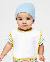 1003R Infant Contrast Trim Terry Bib