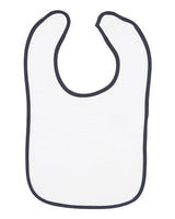 1003R Infant Contrast Trim Terry Bib