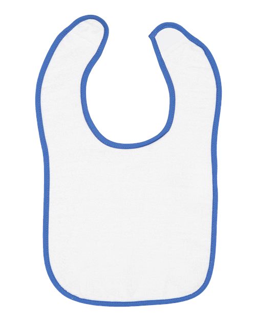 1003 Infant Contrast Trim Terry Bib