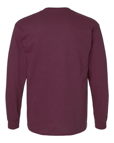Gildan Unisex Ultra Cotton® Long Sleeve T-Shirt 2400 - Maroon
