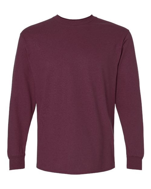 Gildan Unisex Ultra Cotton® Long Sleeve T-Shirt 2400 - Maroon