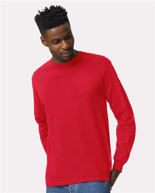 Gildan Unisex Ultra Cotton® Long Sleeve T-Shirt 2400 - Red
