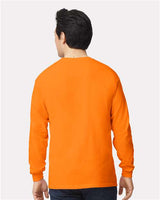 Gildan Unisex Ultra Cotton® Long Sleeve T-Shirt 2400 - Safety Orange