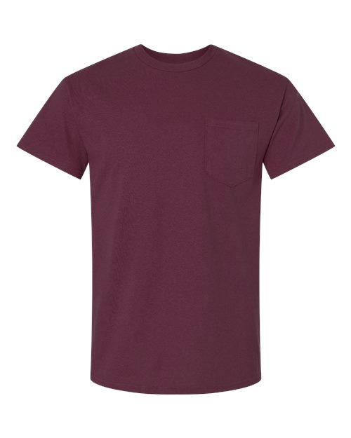 Gildan Unisex Ultra Cotton® Pocket T-Shirt 2300 - Maroon