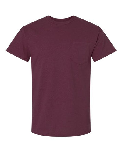 Gildan Unisex Ultra Cotton® Pocket T-Shirt 2300 - Maroon