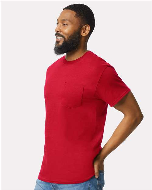 Gildan Unisex Ultra Cotton® Pocket T-Shirt 2300 - Red