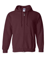 Gildan Unisex Heavy Blend™ Full-Zip Hooded Sweatshirt 18600 - Maroon