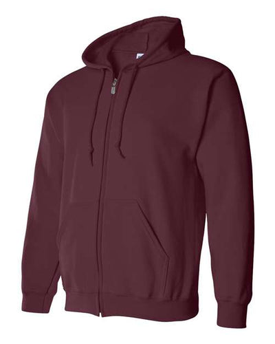 Gildan Unisex Heavy Blend™ Full-Zip Hooded Sweatshirt 18600 - Maroon